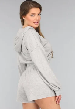 Lichtgrijze Two Piece met Vest