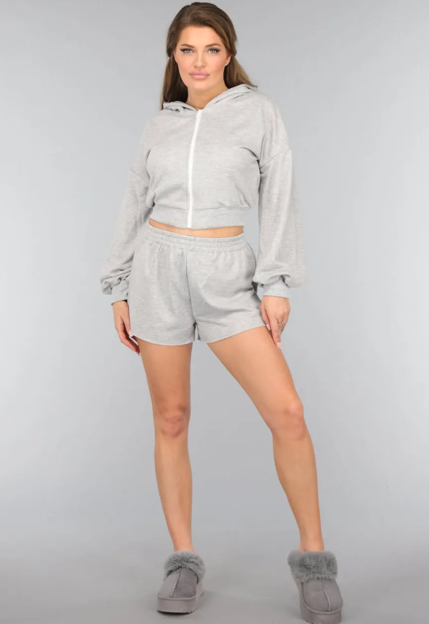Lichtgrijze Two Piece met Vest