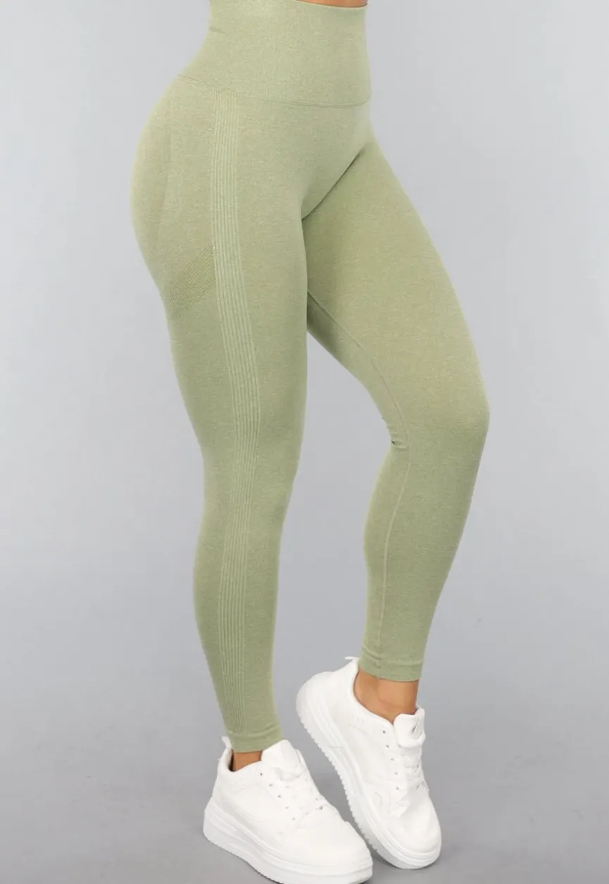 Lichtgroene Fitnesslegging met Liftend Effect