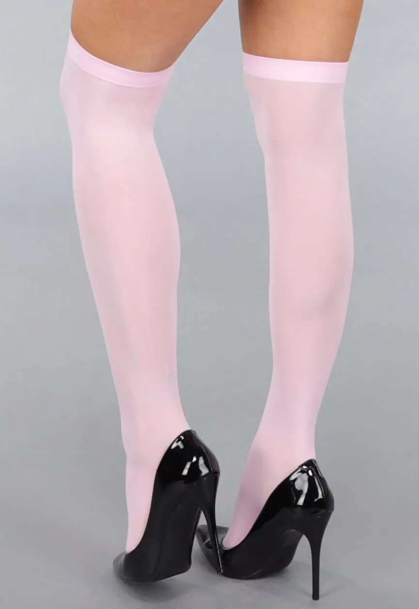 Lichtroze Antislip Kousen met Voetjes