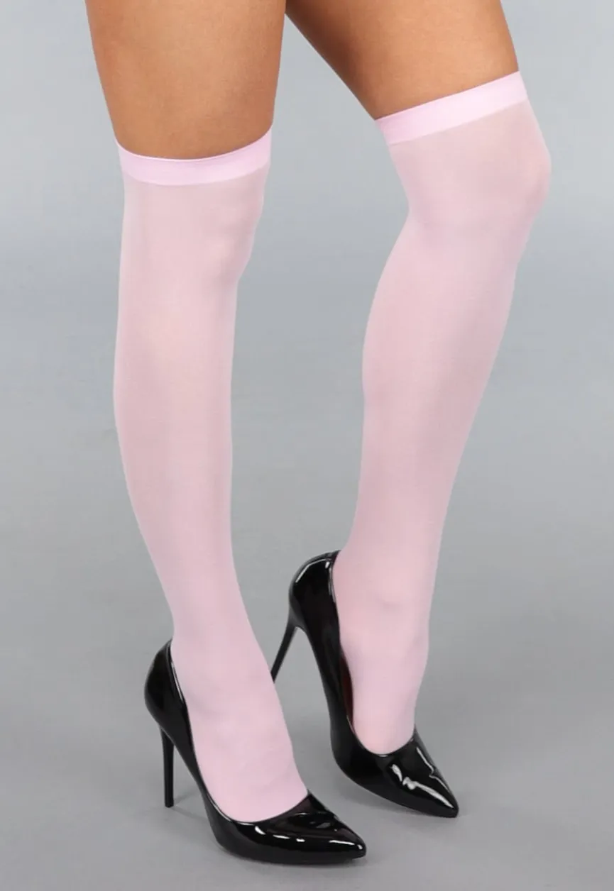 Lichtroze Antislip Kousen met Voetjes