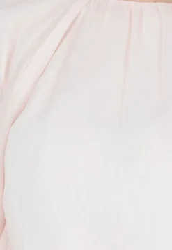 Lichtroze Blouse met Wijde Mouwen