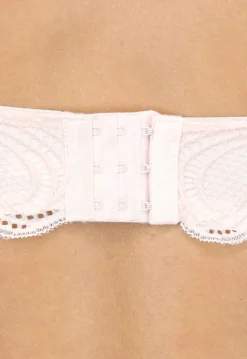 Lichtroze Kanten Bralette met Strass Steentje