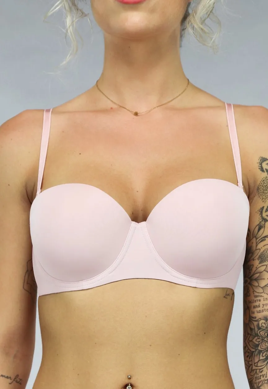 Lichtroze Push-Up BH met Afneembare Bandjes