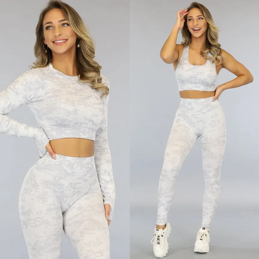 Light Camouflage 3-Delige Sportset