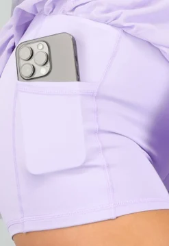 Lila Mesh Skort met Binnenbroekje