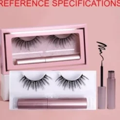 Magnetische Wimpers met Korte Wispy Look