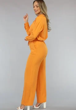 Matchende Set met Blouse in Oranje