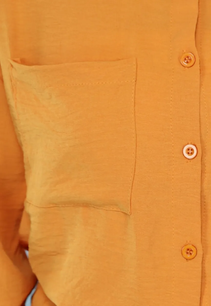 Matchende Set met Blouse in Oranje