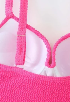 Maximizing Badpak met Structuur in Neon Roze