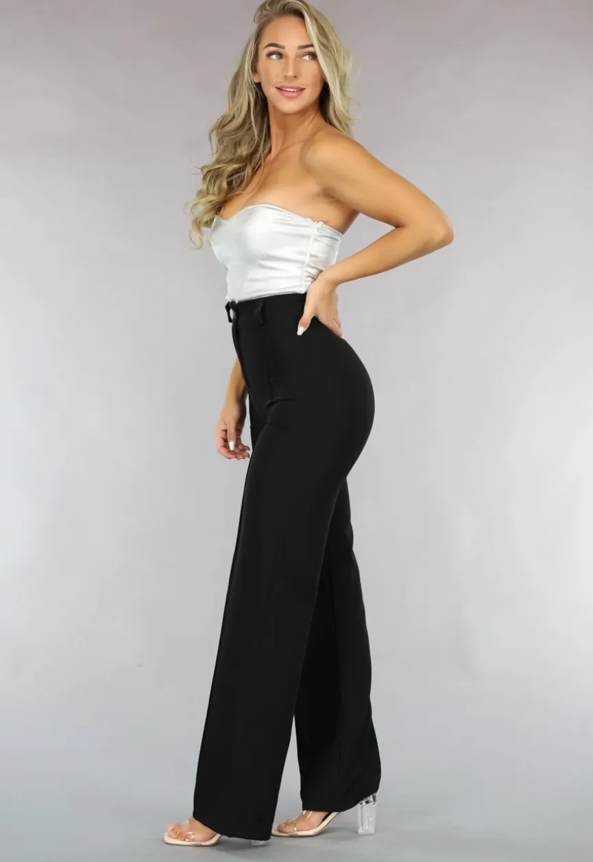 Metallic Zilveren Strapless Top met Sweetheart Halslijn