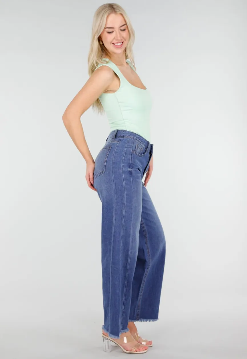 Mintgroene Body met Vierkante Hals en Brede Bandjes