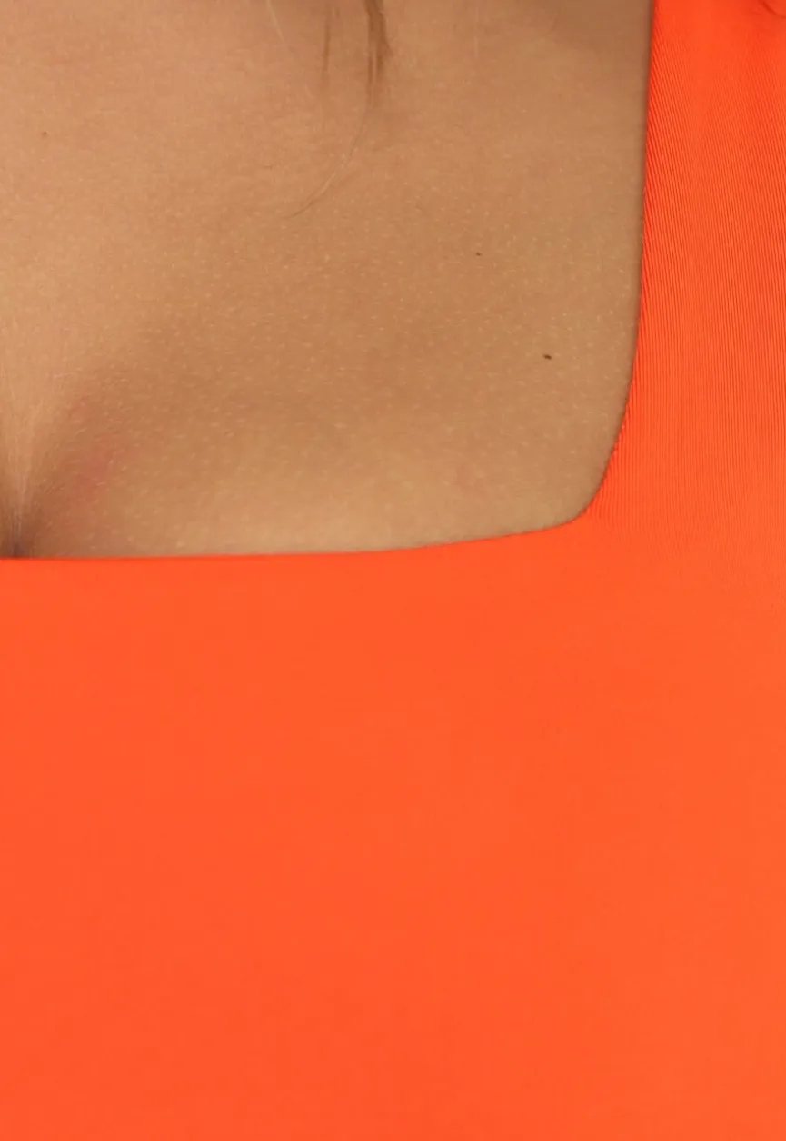 Mouwloze Oranje Bodysuit