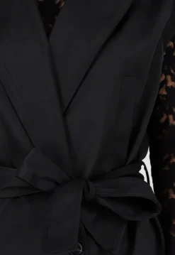 Mouwloze Overslag Blazer Zwart