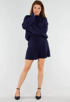 Navy Pumps met Enkelbandje en Puntneus