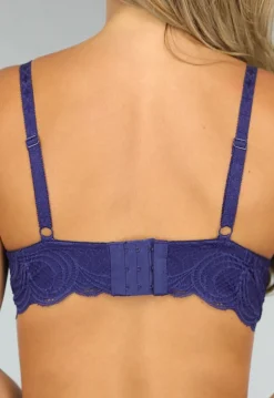 Navy Soft Bra met Kanten Design