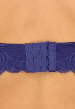 Navy Soft Bra met Kanten Design