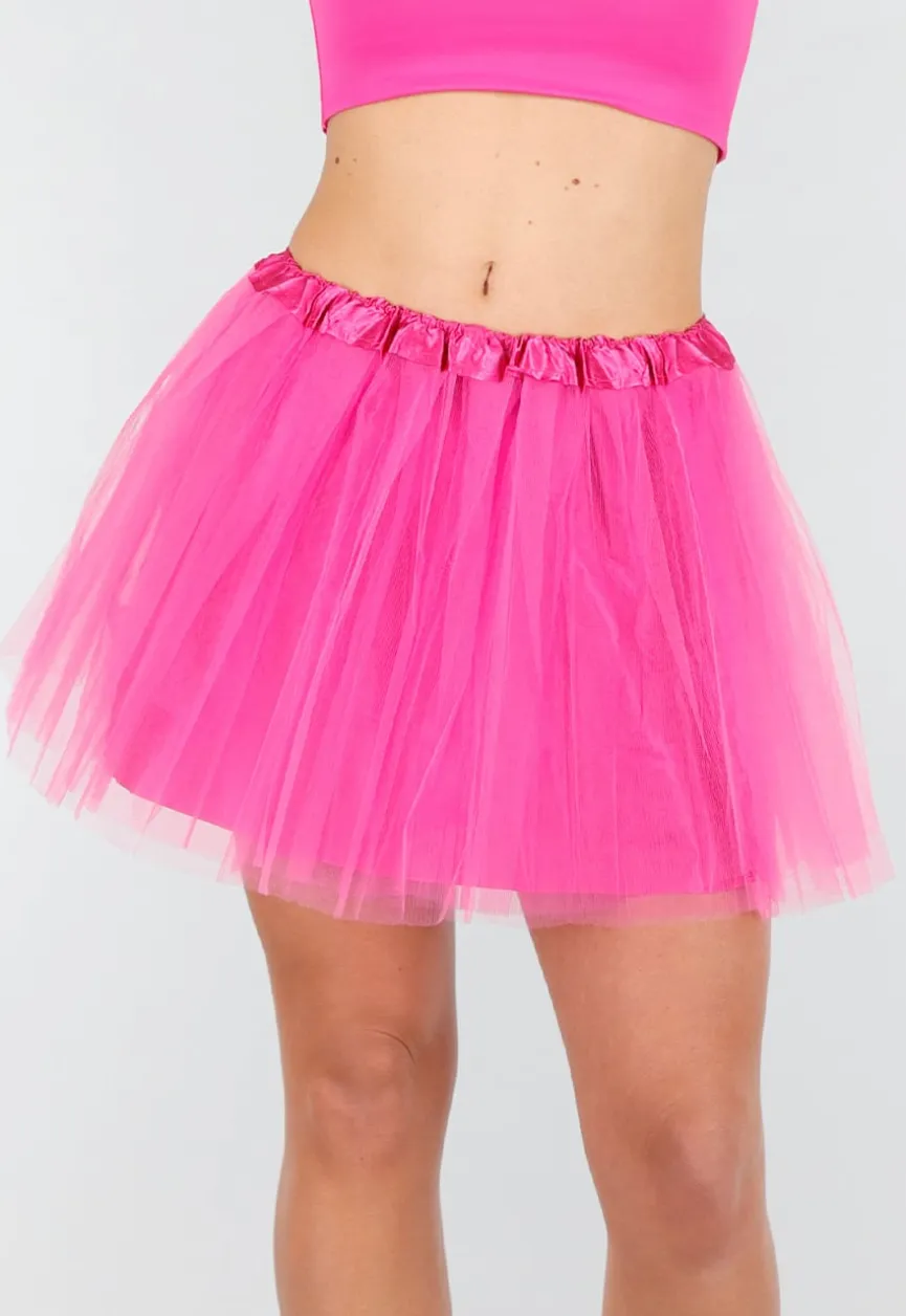 Neon Roze Tule Rok