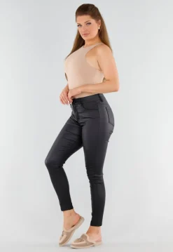 Nude String Body Mouwloos met Hoge Hals