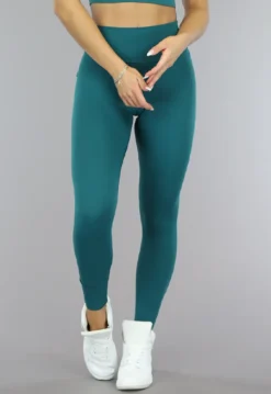 Oase Groene Sport Legging met Scrunch en Steekzakken