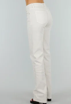 Offwhite Jeansbroek in Tall Fit met Stretch, Straight Leg en Mid Waist