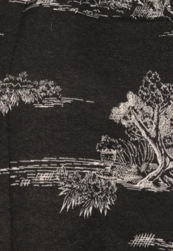 Omslagdoek met Print in Zwart