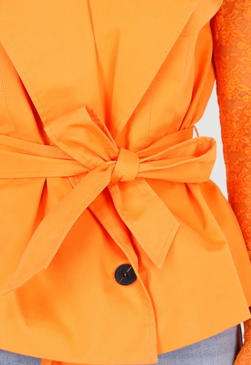 Oranje Gilet met Ceintuur