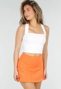 Oranje Sport Skort met Broekje en Zakken