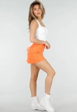 Oranje Sport Skort met Broekje en Zakken