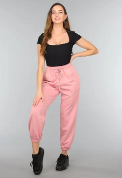 Oudroze Zachte Joggingbroek