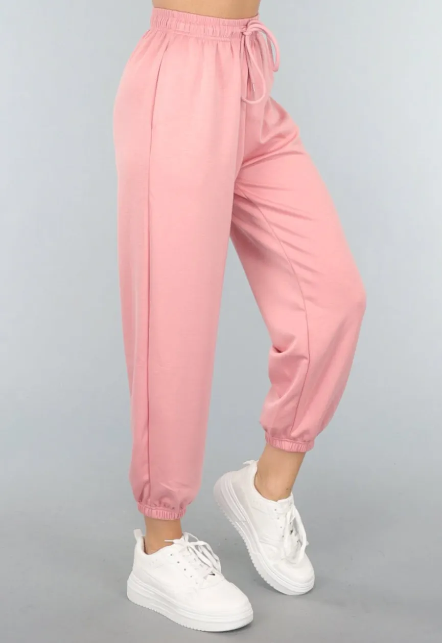 Oudroze Zachte Joggingbroek