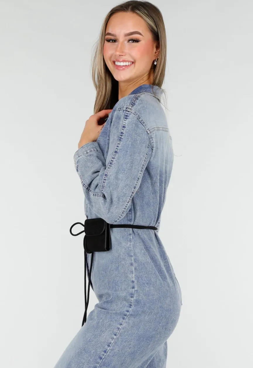 Oversized Baggy Denim Jumpsuit
