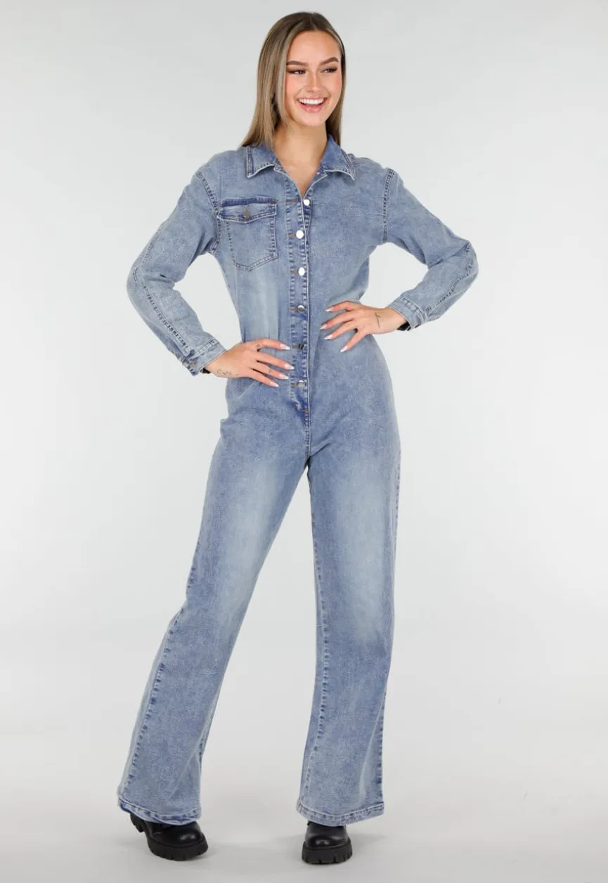 Oversized Baggy Denim Jumpsuit