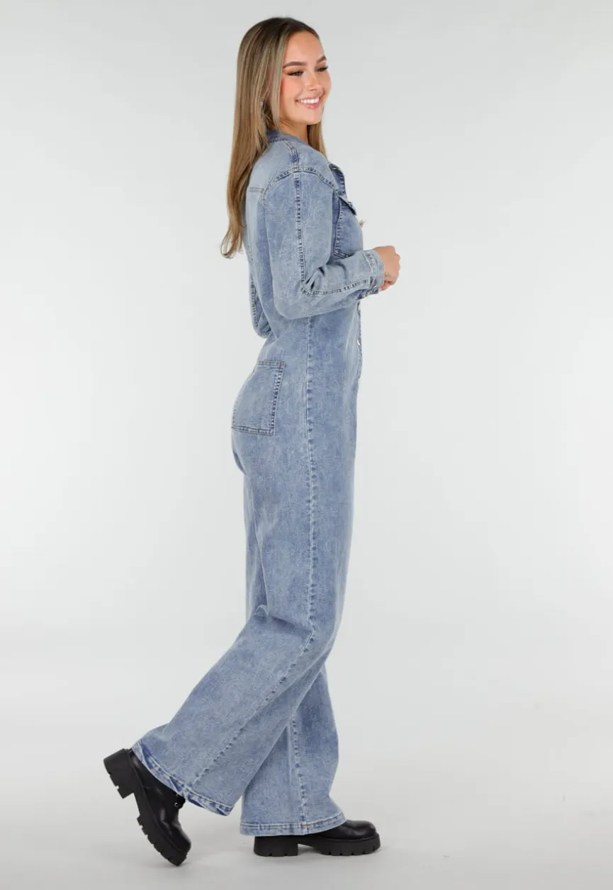 Oversized Baggy Denim Jumpsuit