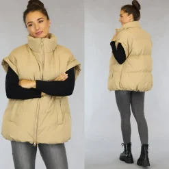 Oversized Bodywarmer Camel