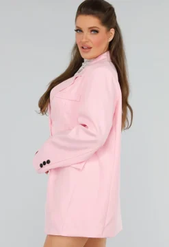 Oversized Lichtroze Blazer