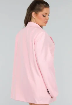 Oversized Lichtroze Blazer