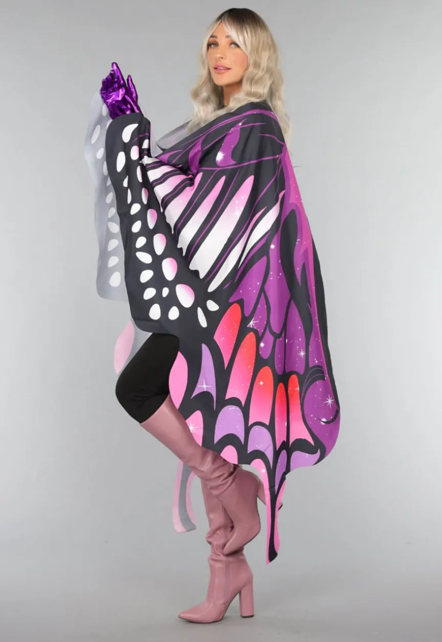 Paarse Butterfly Cape