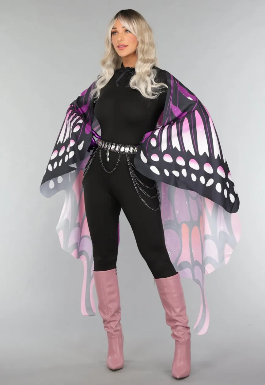 Paarse Butterfly Cape