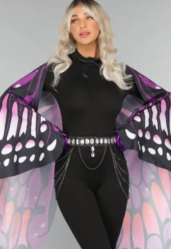 Paarse Butterfly Cape