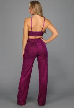 Paarse Glamour Top met Triangel Model