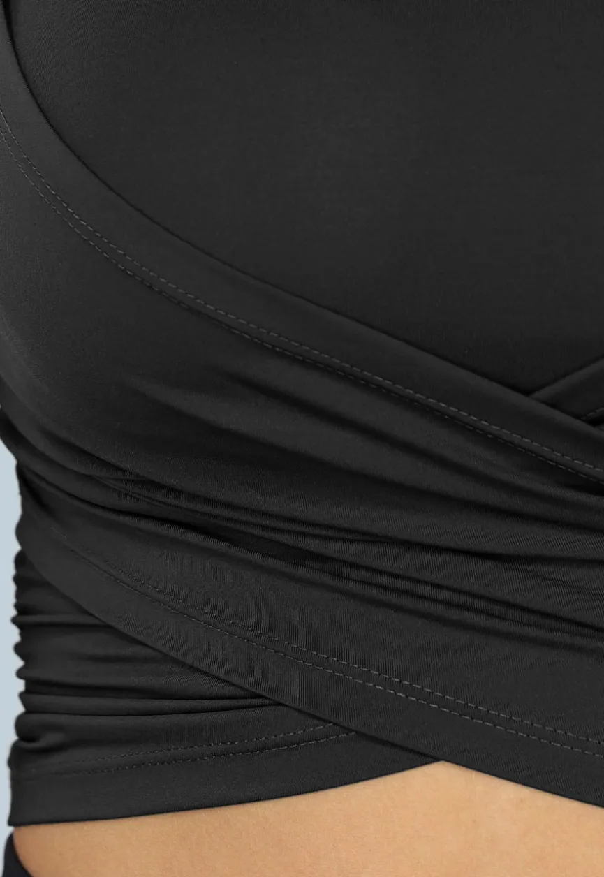 Padded Sporttop met Overslag