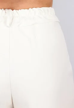 Pantalon Gilet Suit met Statement Knopen in Beige