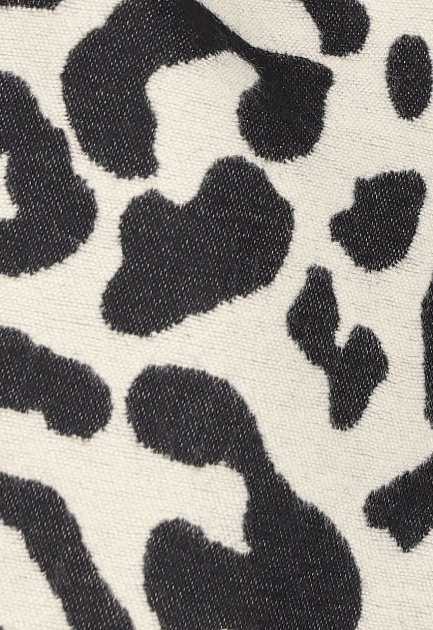 Panterprint Sjaal in Beige Kleur