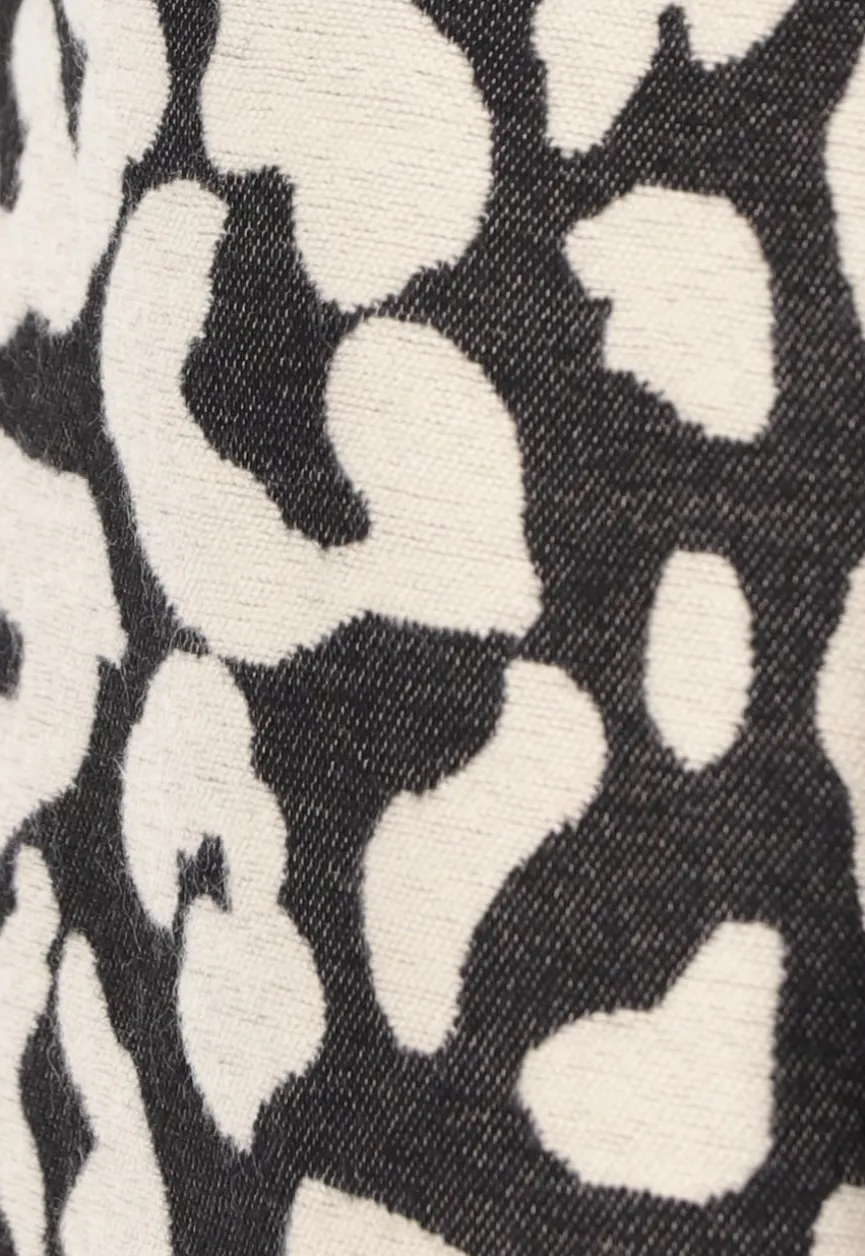 Panterprint Sjaal in Beige Kleur