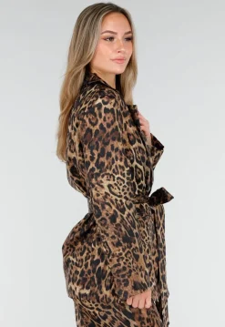 Panterprint Two Piece Set met Blazer en Pantalon