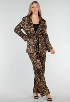 Panterprint Two Piece Set met Blazer en Pantalon