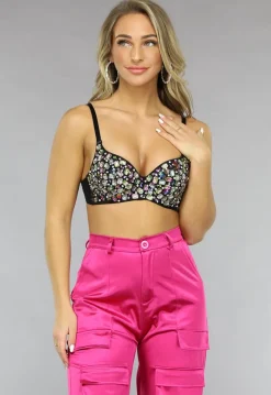 Party Bh met Multicolor Strass