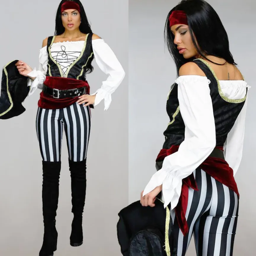 Piraten Kostuum met Broek en Accessoires