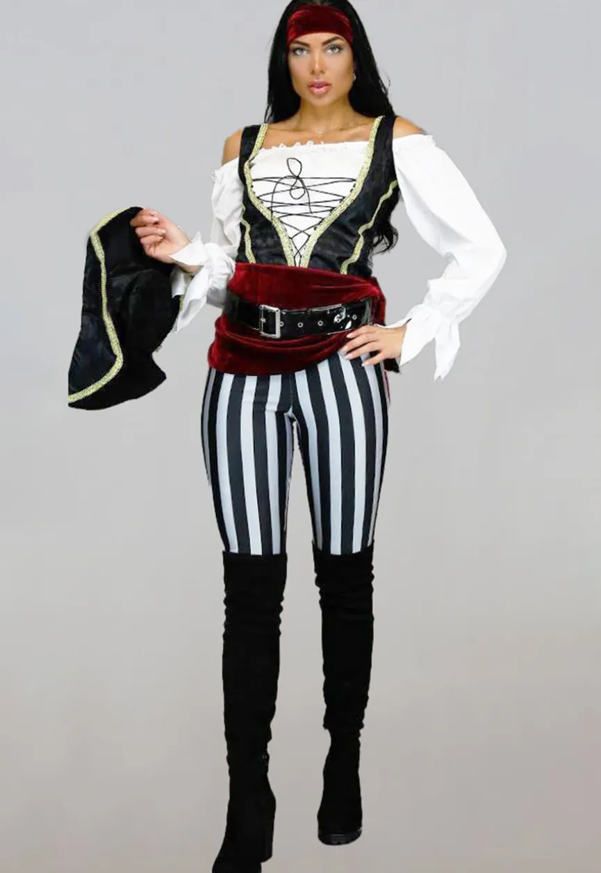 Piraten Kostuum met Broek en Accessoires